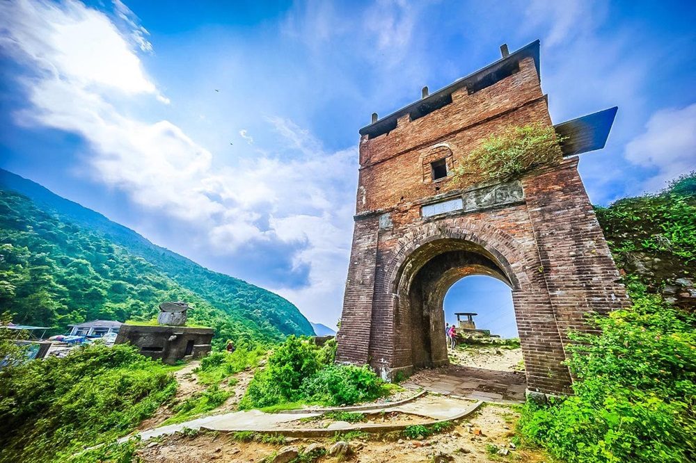 Hai Van Quan Fortress at the summit of Hai Van Pass