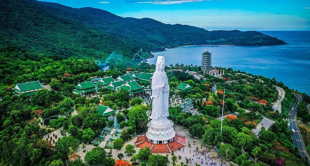 Lady Buddha statue on Son Tra Peninsula