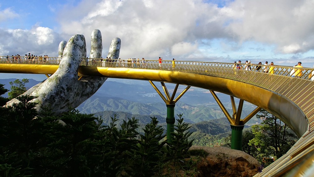 The Golden Bridge at Ba Na Hills